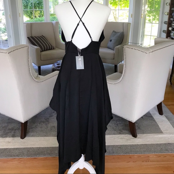 1 LEFT /HIGH HOPES/ 5⭐️ Black Strappy Maxi Dress - Picture 6 of 8